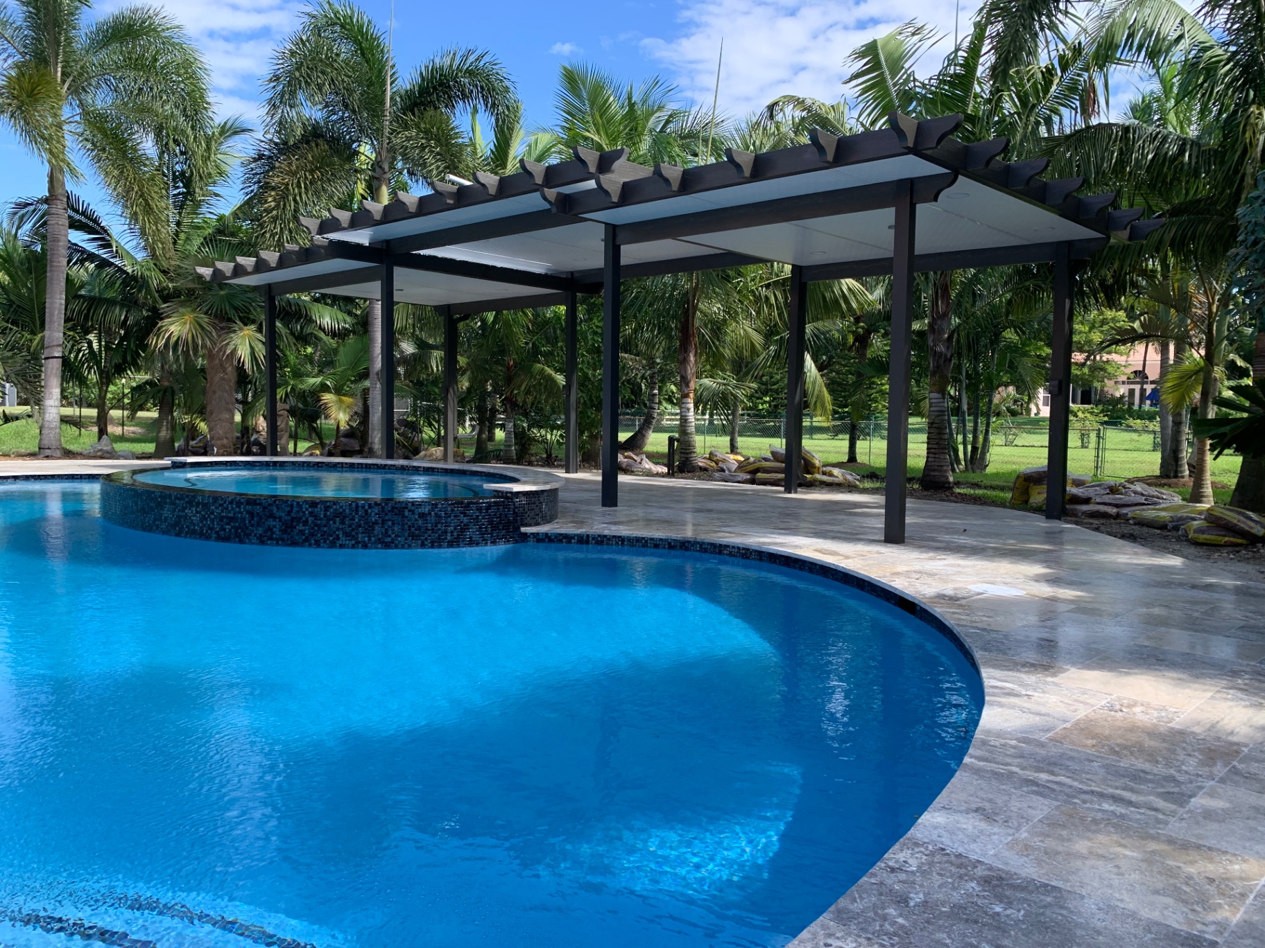 Poolside Aluminum Pergola