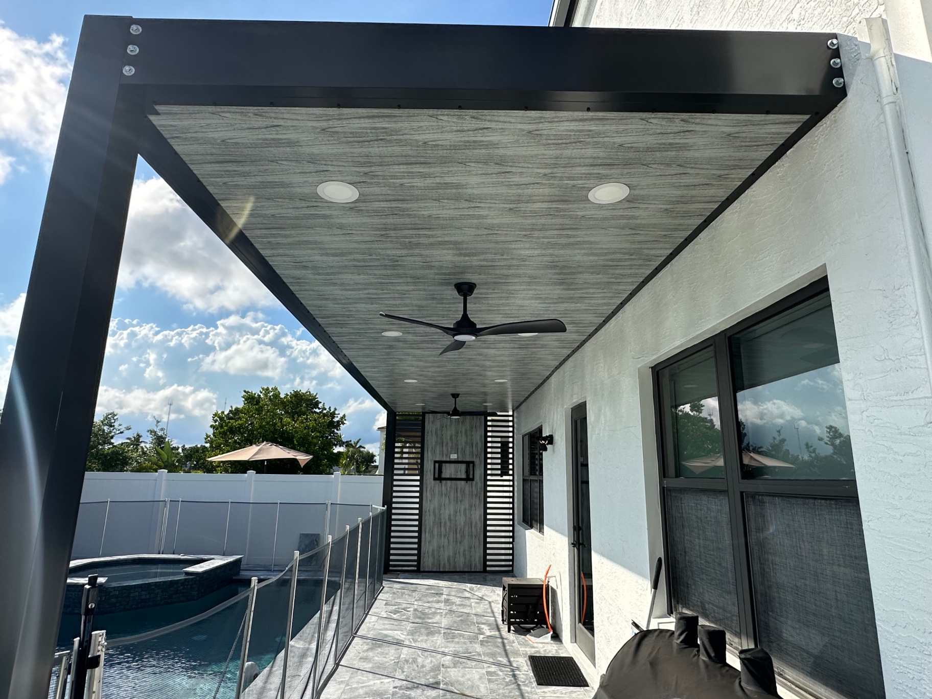 Insulated Patio Cover with Fans